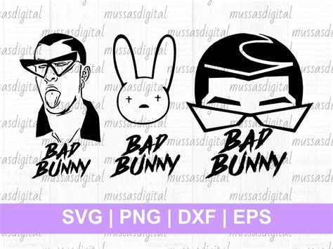 Bad Bunny Svg Vectorency In 2020 Bunny Svg Svg Logo