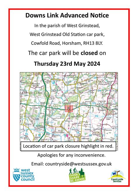 Downs Link Car Park Closure - West Grinstead Parish Council