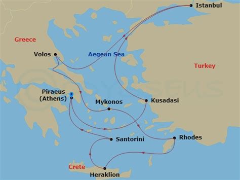 9 Night Greek Isles Santorini Rhodes And Istanbul Cruise Bon Voyage Travel