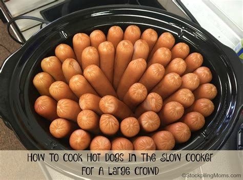 how to cook hot dogs in a crockpot