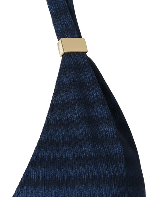 Brigitte Triangle Bikini Set Blue FARFETCH