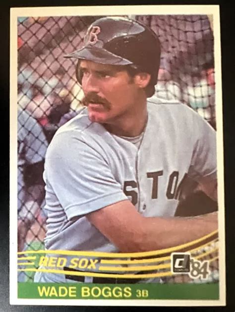 1984 DONRUSS WADE Boggs Baseball Card Boston Red Sox 151 Comme Neuve