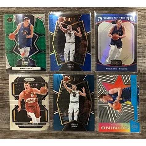 Panini Toys Nikola Jokic Premium Card Lot Of Mosaic Green Prizm