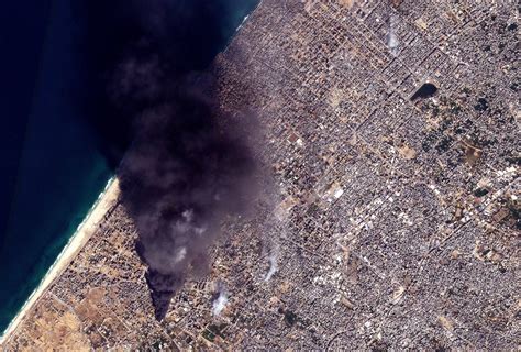 Satellite Images Show a Gaza Water Plant Burned Down Amid Water Crisis ...