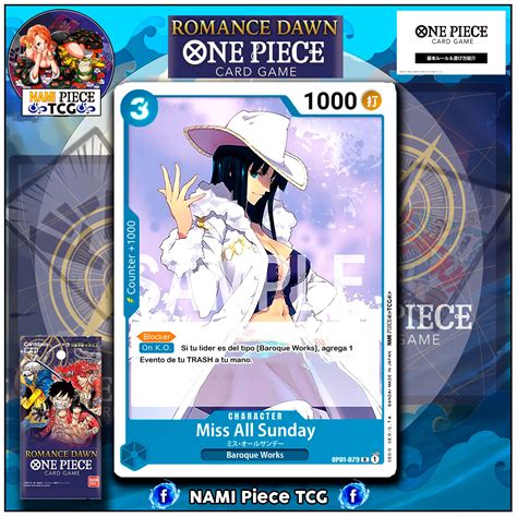 Nami Piece TCG - 🐳🐳 Miss All Sunday en Romance Dawn 🐳🐳... | Facebook