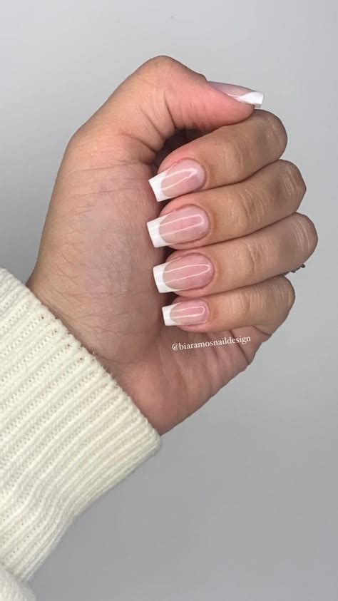 Francesinha Em Unha Quadrada - Unha Quadrada Delicada Em Gel