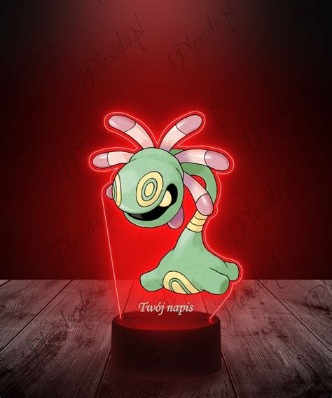 Lampka Led D Plexido Z Nadrukiem Uv Pokemon Cradily Plexido Pl