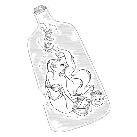 Раскраска Ариэль распечатать или скачать