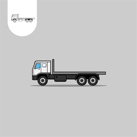 Desenho De Carroceria De Caminhao - Carroceria de caminhão | Vetor Premium