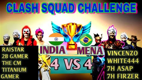 Vincenzo Squad Vs Raistar Squad Free Fire India 🇮🇳 Vs Mena Server