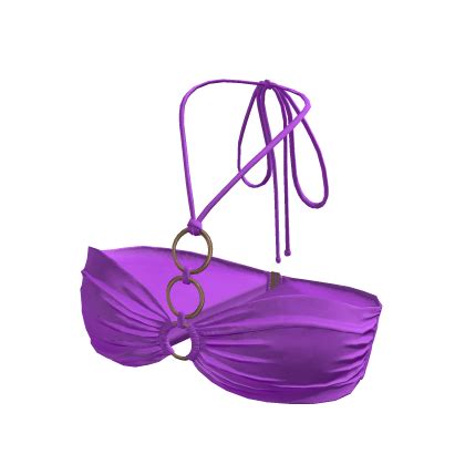Purple Urban Summer Beach Halter Bikini Top Roblox
