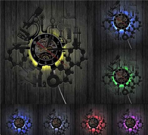 horror acrylic light wall clock cdr file vectors file
