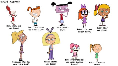 nine girls from oh yeah cartoons by RZZArts on DeviantArt