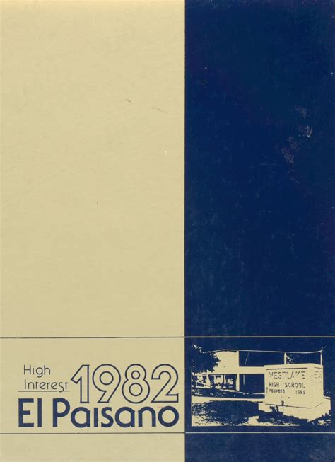 1982 yearbook from Westlake High School from Austin, Texas for sale