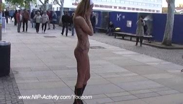 Sultry Naked Goddess Seductively Dances To The Rhythm Of The Streets