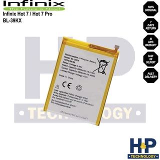 Original BL 39KX Battery For Infinix Hot 7 Hot 7 Pro S4 4000mAh Shopee Philippines