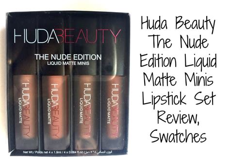 Huda Beauty The Nude Edition Liquid Matte Minis Lipstick Set Review Swatches