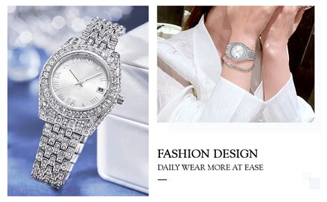 CIVO Women Watches Silver Stainless Steel Analogue Ladies Watches ...