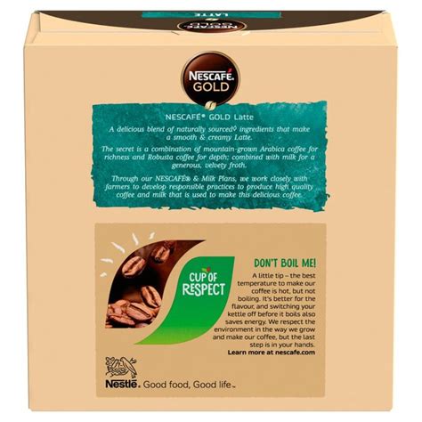 Nescafe Gold Latte Instant Coffee Sachets Ocado
