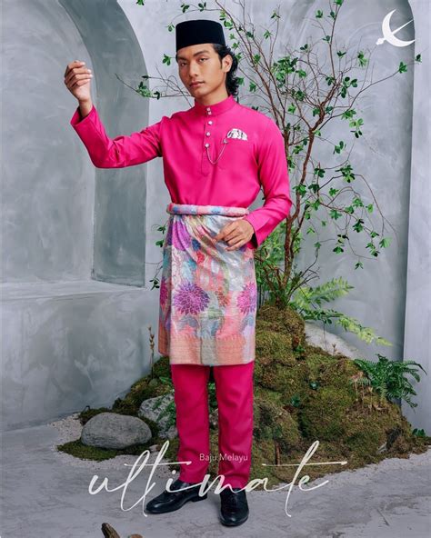 Baju Melayu Ultimate Fuschia Pink Elrah Exclusive