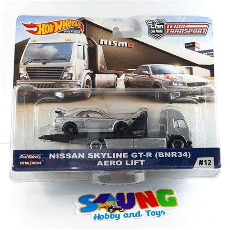 Hotwheels Nissan Skyline Gtr R Team Transporter Nismo Aero Lift Hot Wheels Nissan Murah
