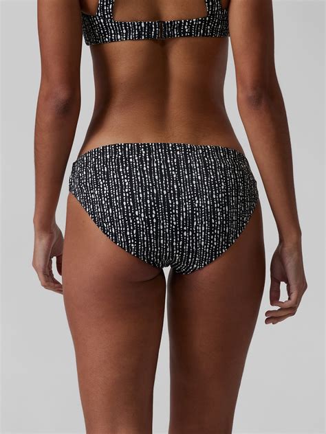 Clean Medium Printed Bikini Bottom Athleta