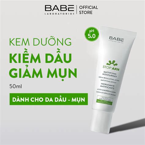 Kem Dưỡng Ẩm Cho Da Dầu Mụn BABE Mattifying Moisturiser Shopee Việt Nam