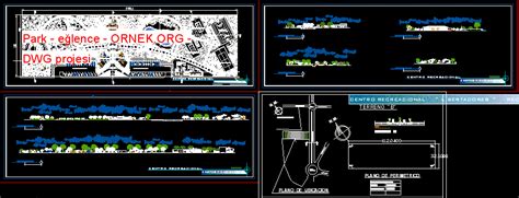 Park E Lence Dwg Projesi Autocad Projeler