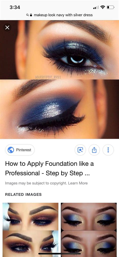 Eye Makeup To Go With Navy Blue Dress