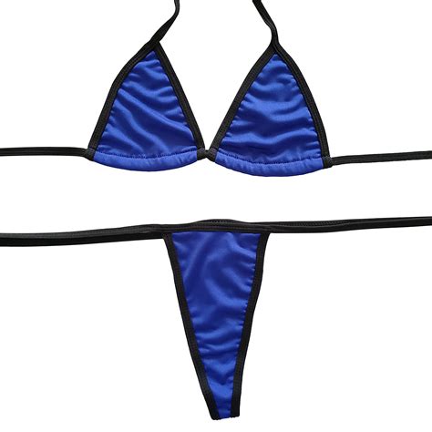Gyujnb Women S Simple Triangle Bikini Set Halter String Textured