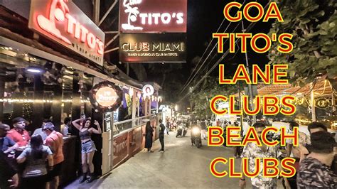 Goa Titos Lane Nightlife Goa Baga Beach Night Life Goa Calangute