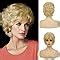 Amazon Beweig Short Blonde Wigs For Women Short Pixie Cut Curly Hair Wig Fluffy Natural
