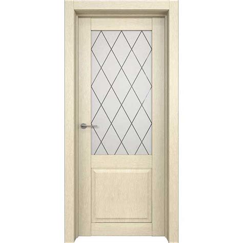 Межкомнатная дверь с витражом для дачи, AS ДО L6 стекло Ромб Двери Лира ...