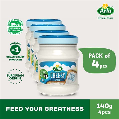 Arla Cheesy Spread 140g 4 Pack Lazada Ph