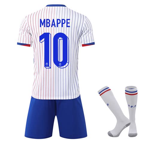 France Away UEFA Euro Cup 2024 #10 Mbappe Soccer Jersey - Walmart.com