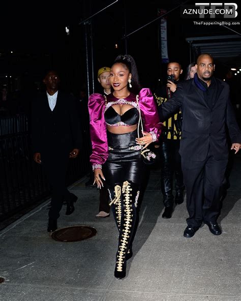 Normani Sexy Seen Flaunting Her Tits At The Standard Hotel Met Gala After Party In New York City