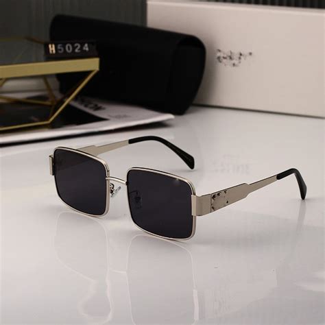 Mắt kính thời trang Form vuông Kim loại Unisex Nam nữ chống UV Cao cấp Hot trend Shopee