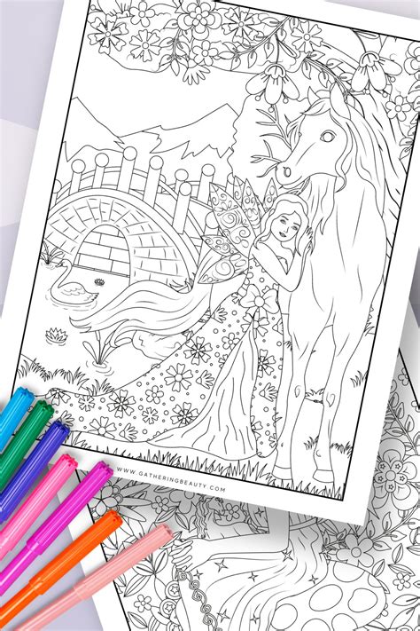 fairy colouring pages printable