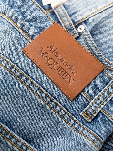 Alexander Mcqueen Vaqueros Rectos Con Efecto Lavado Farfetch