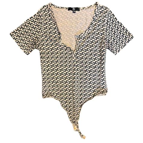 MISSGUIDED Nude Bodysuit A Perfect INFLUENCER Depop