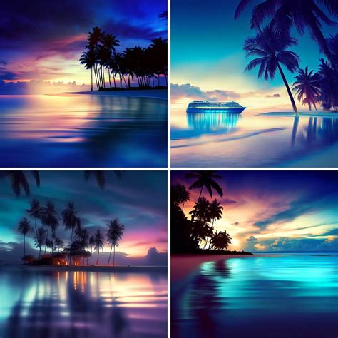 Ai Tropical Scene Twilight Images ⋆ Just Awesome Stock Imagery