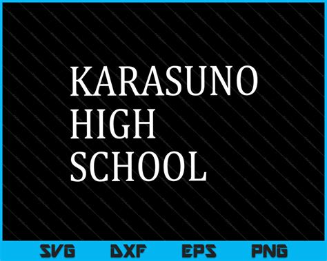 Karasuno High School SVG PNG Cutting Printable Files – creativeusarts