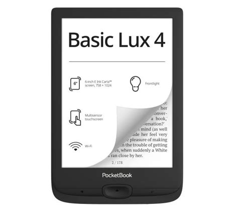 Czytnik E-booków Pocketbook Basic Lux 4 6" 8GB WiFi Czarny - Opinie ...