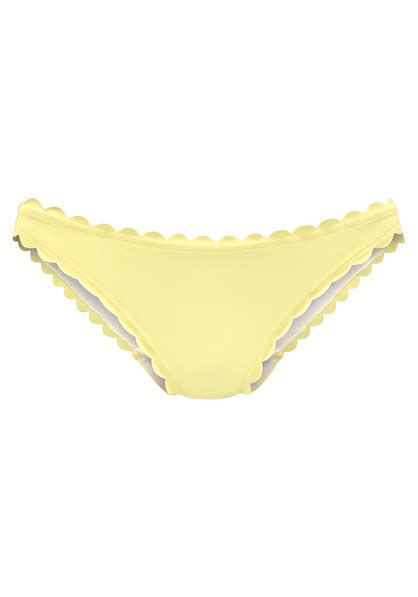 LASCANA Bügel Bikini Top Scallop gelb Cup C 36