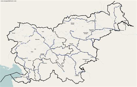Slovenia Rail Map Slovenia Train Map Southern Europe Europe