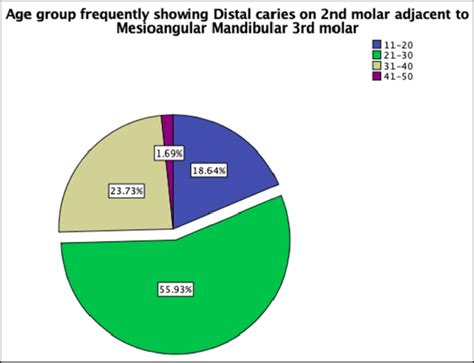 pie chart represents  age   baseline characteristics
