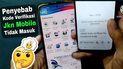 kode verifikasi jkn mobile tidak muncul  penyebab
