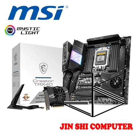 Novo Criador Msi Trx40 Oferece O Mais Recente Painel Pcie Gen4 E