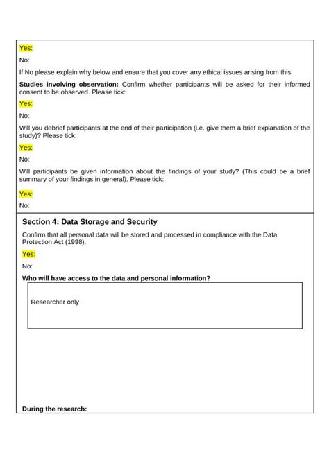 Research Ethics Approval Form All Students Conducting Research