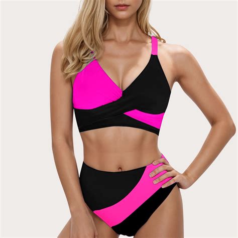 Rydcot Teens Girls Swimsuit Bikini Set Piece High Waisted Criss Cross Two Piece Swimsuits